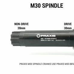 Praxis Works M30 Ceramic Road Krankboks, 68mm 7 Praxis Works M30 Ceramic Road Krankboks, 68mm -Sram Salg M30 SPINDLE 1 scaled 2