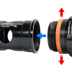 Praxis Works M30 Road Krankboks, 68mm -Sram Salg PRAXIS COLLET EXPANDED VISUAL 01 1024x531 1