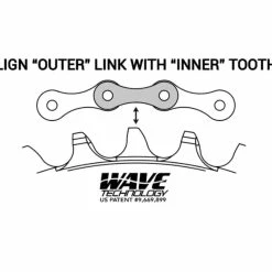 Praxis Works Wave 10/11-Speed Klinge, 30T -Sram Salg WAVE CHAIN 1